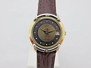 【送料無料】eberhard manhattan royal quartz lady acciaio e oro 18 kt orologio donna