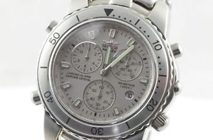 【送料無料】sector alarm chrono herren uhr quart chronograph stahl uhrwerk defekt