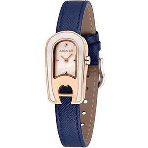 【送料無料】aigner damen uhr silber