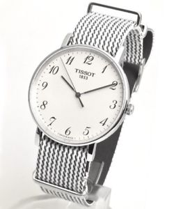 【送料無料】tissot everytime medium nato ungetragen herrenuhr