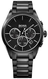 【送料無料】 hugo boss 1513365 mens onyx chronograph watch 2 years warranty|hokushin