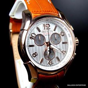 【送料無料】invicta reserve specialty swiss cosc chronometer chronograph brown watch｜hokushin