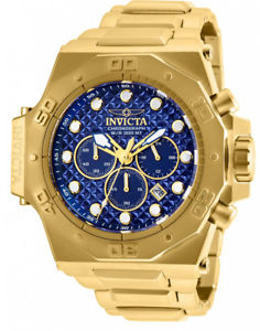 【送料無料】invicta mens akula quartz chronograph 300m gold plated s steel watch 26041｜hokushin