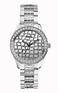 【送料無料】guess damen uhr w0236l1 damenuhr mit weien steinen neu｜hokushin
