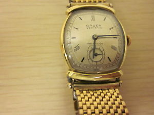 【送料無料】vintage 10 k gf watch for mens,gruen precision, 17 jewels,swiss made,mt 405
