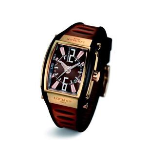 【送料無料】orologio uomo locman tremila 02615nbnn5n5bkn ros silicone marrone nero｜hokushin