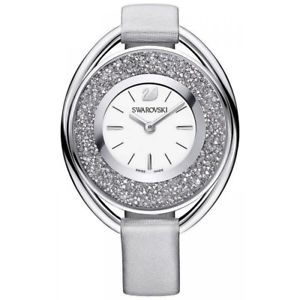 【送料無料】orologio swarovski crystalline oval 5263907 donna watch pelle argento argentato