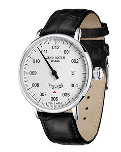【送料無料】zeno watch einzeigeruhr gmt quarz mit datum