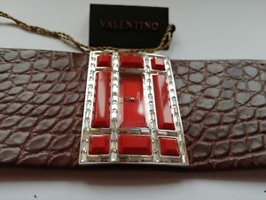 【送料無料】orologio valentinocristalli coralli e cinturino in coccodrillo 49,188円