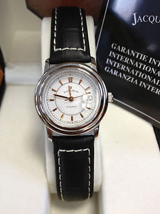 【貨物輸送無料】jacques du manoir swiss made womens crocodile embosed leather automatic watch