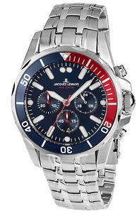 【送料無料】jacques lemans herrenchronograph liverpool diver chrono 11907zf