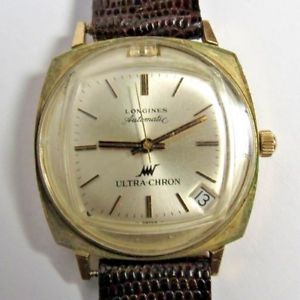 【送料無料】vintage swiss mens longines automatic ultra chron gold filled wrist watch