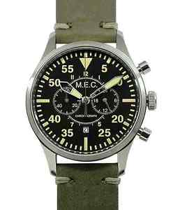 【送料無料】orologio uomo cronografo quarzo vintage acciaio militare subacqueo mec nuovo｜hokushin
