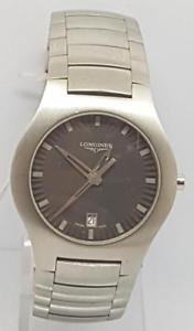 【送料無料】longines opposition steel gents quartz bracelet watch cir 2000 box papers