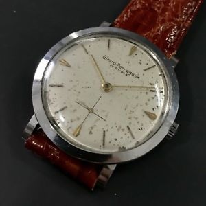 【貨物輸送無料】3 vintage girard perregaux carica manuale, cassa acciaio 地方検事 34粍