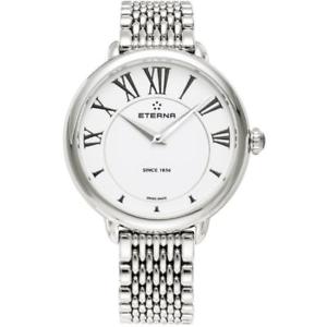 【送料無料】eterna womens eternity 34mm steel bracelet quartz watch 280041621743