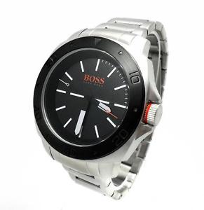 【貨物輸送無料】hugo boss orange herren uhr edelstahl schwarz silber 1513070 uhren     neu 男女兼用腕時計-腕時計
