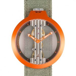 【送料無料】orologio a carica manuale atto verticale cinturino in canvas referenza 3343a3