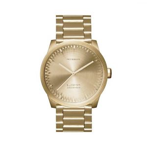 【貨物輸送無料】leff amsterdam lt71103 s38 brass tube wristwatch