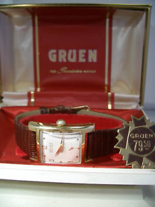 【貨物輸送無料】vintage art deco gruen precision  autowind herrenuhr cal 480  incl box