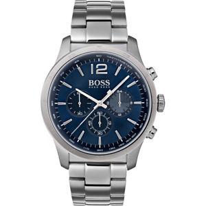 【貨物輸送無料】boss  professional herrenuhr 1513527 analog chronograph edelstahl silber