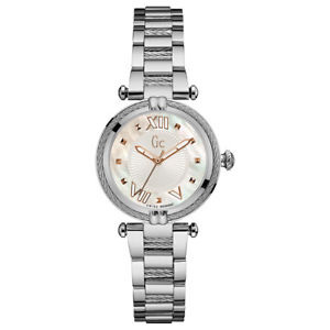 【貨物輸送無料】guess collection womens ギガサイクル ladychic 32粍 steel bracelet quartz watch y18001l1