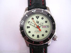 【貨物輸送無料】gm goldmeister  leuchtkeks diver  200 m wd 腕時計-男女兼用腕時計