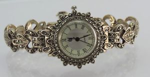 【送料無料】vintage hamp;l silber 925er damenuhr quartz