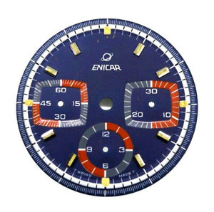【送料無料】enicar ersatzteil, zifferblatt fur enicar chronograph , valjoux 72