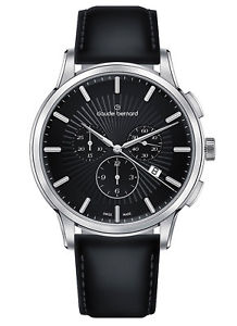 【送料無料】claude bernard classic chronograph datum quarz 10237 3 nin