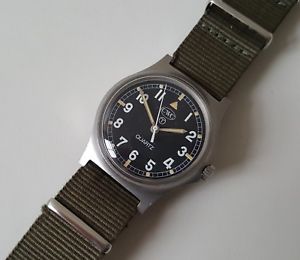 【貨物輸送無料】british military 1982 cwc fat boy quartz wrist watch 2