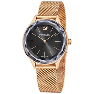 【送料無料】orologio swarovski octea nova 5430424 donna watch maglia milanese oro rosa nero