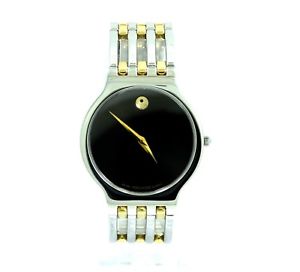 【貨物輸送無料】mens movado esperanza two toned 18k 一般医 gold stainless steel watch 841986114