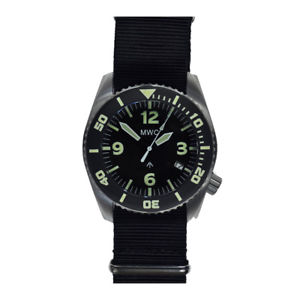 【送料無料】mwc 1000mt automatico acciaio nero zaffiro ceramica data tessuto orologio uomo｜hokushin