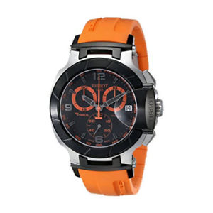 【送料無料】tissot mens t0484172705704 trace twotone stainless steel watch with orange｜hokushin