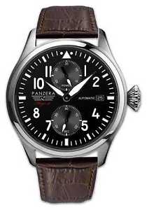 【貨物輸送無料】panzera flieger 47 arado brown f4701dbr watch  9