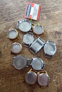 【送料無料】job lot of ladies vintage watch cases nos girard perregaux longines zenith
