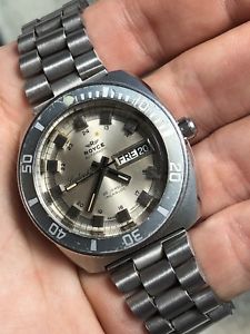 【送料無料】royce leadership 3300 swiss steel automatic vintage mens diver watch 40mm as2066｜hokushin