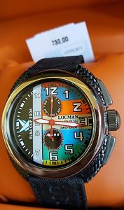 【送料無料】locman watch cronografo nuovo garanzia carbonio titanio limited edition 12000｜hokushin
