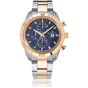 【送料無料】orologio uomo lucien rochat krab r0473603005 acciaio ros chrono blu swiss made