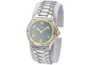 【送料無料】ebel 1911 stahl gold damenuhr