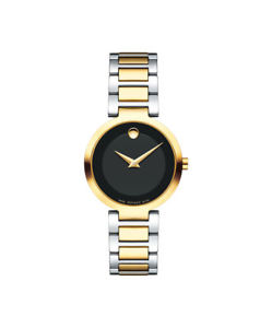 【送料無料】 movado womens modern classic quartz 28mm two tone watch 0607102