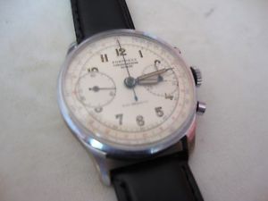 【送料無料】vintage 2 register chronograph fortress landeron 48,ref1003,swiss