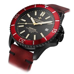 【送料無料】meccaniche veneziane mens automatic diver watch nereide rubino pvd scarlatto｜hokushin