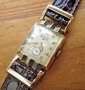 【送料無料】vintage *1948* mens gruen *zephyr* verithin 21 jewel cal 335, very rare