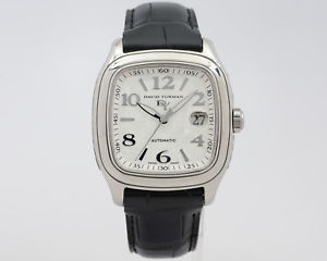 【送料無料】preowned david yurman thoroughbred belmont t310xst w box on leather strap