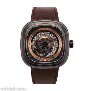 【送料無料】 sevenfriday p201 pseries brown automatic watch 2 years warranty