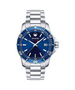 【送料無料】movado mens swiss series 800 stainless steel bracelet watch 40mm 2600137