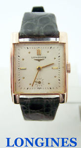 【送料無料】vintage solid 14k rose longines winding watch c1950s cal22l* exlnt* serviced