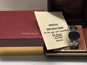 【送料無料】1975 big time full set pulsar led watch p4 digital time computer uhr mot